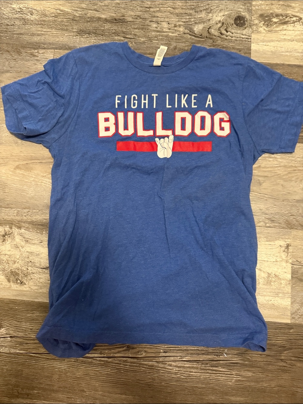 Gildan Royal Blue 'Fight Like a Bulldog' Graphic Tee